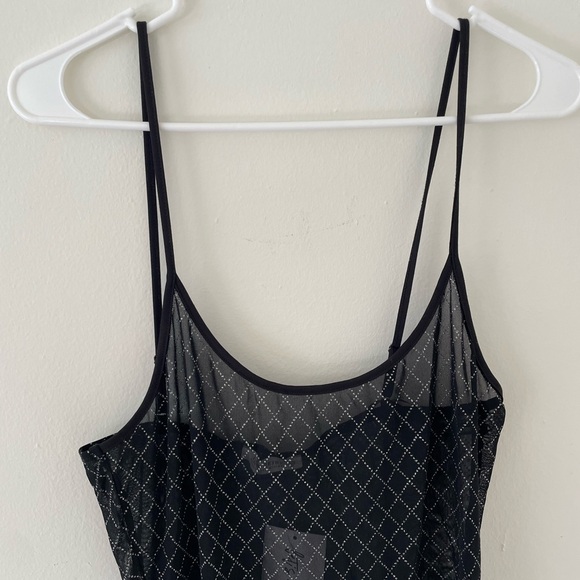 NWT- 12th Tribe black silver mesh dress - Picture 5 of 6